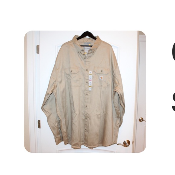 Carhartt Flame-Resistant Twill Shirt (mens 5XL Tall) (NWT) - Picture 1 of 1